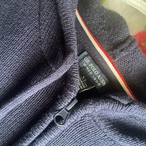 U.S. Polo Assn. Blue Zip Up Jacket